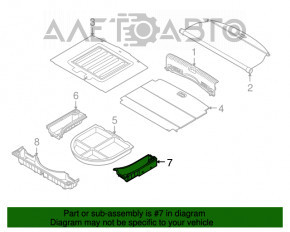 Capac portbagaj stânga Kia Niro 17-22 HEV, PHEV negru