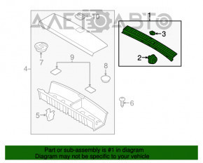 Capac portbagaj Kia Sorento 16-20 negru