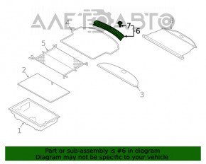 Capac portbagaj Hyundai Santa FE 19- negru