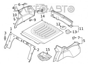 Capacul portbagajului Hyundai Sonata 20- nou original