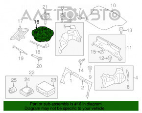 Tava portbagajului Kia Optima 11-15 hibrid