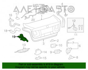 Мотор привода багажника Lexus LS460 LS600h 07-12 с мотором