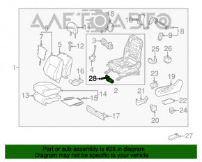 Моторчик регулировки коленного подпора водительского сиденья Toyota Highlander 08-13