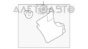 Capacul suportului frontal dreapta inferioara Kia Optima 11-15 negru