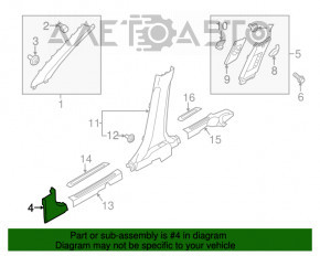 Capacul amortizorului frontal dreapta inferioara Kia Niro 17-22 HEV, PHEV negru