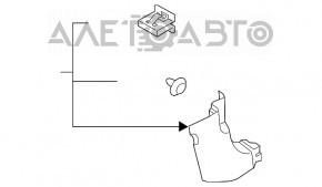 Capacul suportului frontal dreapta de jos Hyundai Santa FE 19-20 gri.