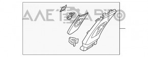 Capacul stâlpului central, curea superioară stânga Hyundai Sonata 20- gri.