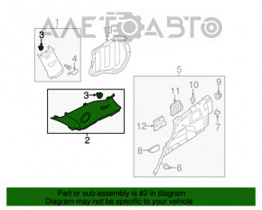 Capac spate stânga spate Kia Sorento 10-15 gri, ușor șifonată.