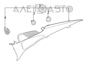 Capac spate dreapta Hyundai Sonata 20- gri.