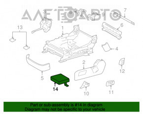 MODULUL SCAUNULUI ȘOFERULUI DIN FAȚĂ STÂNGĂ Lexus LS460 07-12