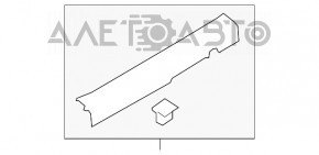 Накладка порога передняя левая Kia Forte 4d 14-18