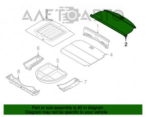 Capac portbagaj Kia Niro 17-22 negru