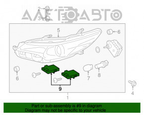 Blocul de aprindere LED Toyota Camry V55 15-17