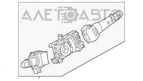 Comutatoarele de pe volan pentru chitara asamblate Mitsubishi Outlander Sport ASX 10-