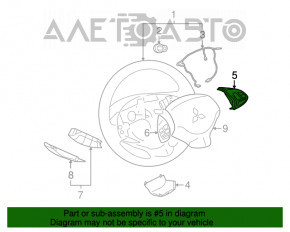 Butonul de control de pe volanul drept al Mitsubishi Outlander Sport ASX 10-