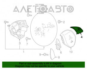 Кнопки управления на руле правое Mitsubishi Outlander Sport ASX 14-15