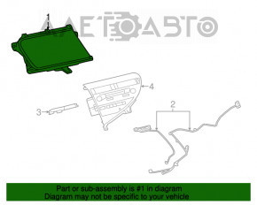 Monitor, display, navigație Lexus RX350 13-15 zgâriat.