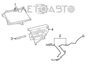 Monitor, display, navigație Lexus RX350 13-15 zgâriat.