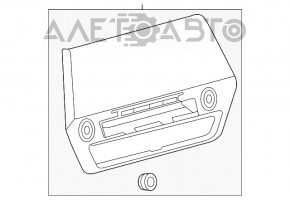 Monitor, display, navigație Toyota Highlander 20-22 12,3" pentru piese de schimb