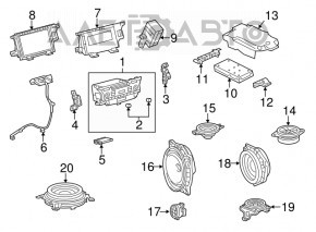 Monitor, display, navigație Lexus ES300h ES350 13-18