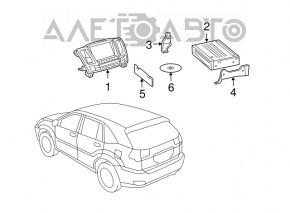 Monitor, display, navigație Lexus RX300 RX330 RX350 RX400h 04-09 SUA