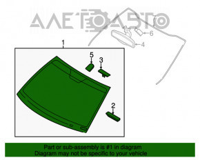 Parbriz Kia Optima 11-15, nisip, stropitori