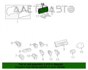 Monitor, display, navigație Lexus IS 14-20