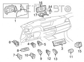 Monitor, display, navigație Lexus IS 14-20