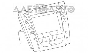 Монитор, дисплей, навигация Lexus GS450h 06-11 черный с управлением климат-контролем и навигацией