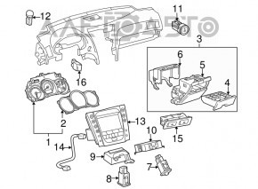 Монитор, дисплей, навигация Lexus GS350 GS430 06-11 беж