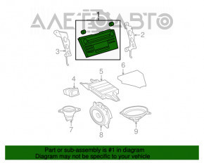 Магнитофон, Радио, CD-player Toyota Camry v40 10-11