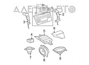 Магнитофон, Радио, CD-player Toyota Camry v40 10-11