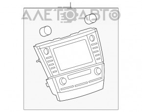 Монитор, магнитофон JBL, Радио, CD-player Toyota Camry v40 10-11