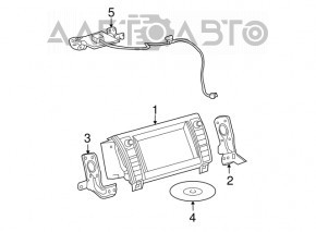 Monitor, display Toyota Sequoia 08-16