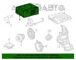 Radio-casetofon Toyota Highlander 20-22 cu ecran de 12,3 inci.