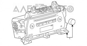 Radio cu casetofon pentru Lexus NX300 NX300h 18 cu navigație, Panasonic