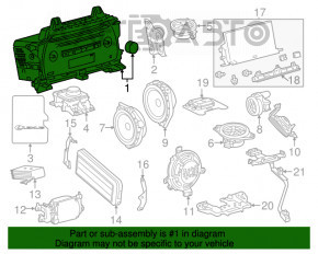 Магнитофон радио Lexus NX300 NX300h 18 с навигацией, Panasonic