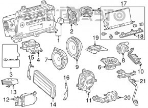 Магнитофон радио Lexus NX300 NX300h 18 с навигацией, Panasonic