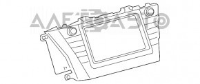 Monitorul, afișajul Toyota Prius V 12-14 are nisip pe ecran.