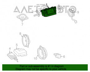 Monitorul, afișajul Toyota Prius V 12-14 are nisip pe ecran.