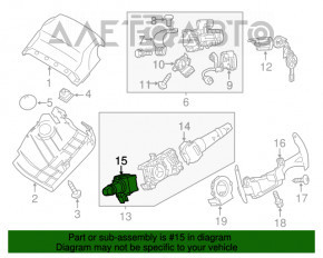 Подрулевой переключатель лев Mitsubishi Outlander Sport ASX 10- тип 2