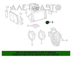 Динамик пищалка в передней стойке правый Toyota Rav4 19- JBL