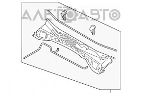 Grila parbrizelor din plastic pentru Hyundai Santa FE 19-20