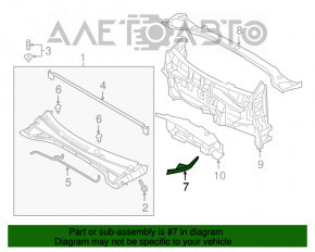 Garnitura ștergătoarelor de parbriz stânga Kia Niro 17-22