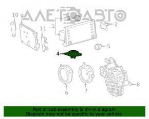 Difuzor torpedo dreapta Toyota Highlander 20- JBL