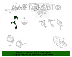 Claxon dreapta Lexus RX350 RX450h 10-15