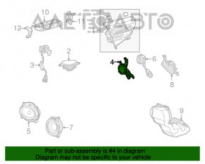 Claxon dreapta Lexus RX350 RX450h 10-15