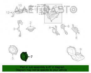 Difuzor ușă spate dreapta Lexus RX350 RX450h 10-15