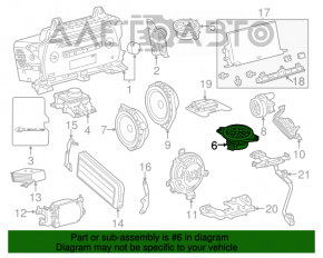 Difuzor central pentru torpila Lexus NX200t NX300 NX300h 15-21