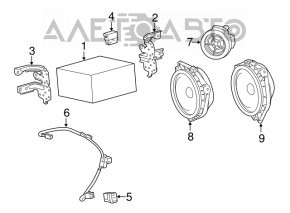 Difuzor spate stânga Lexus RX350 RX450h 16-22